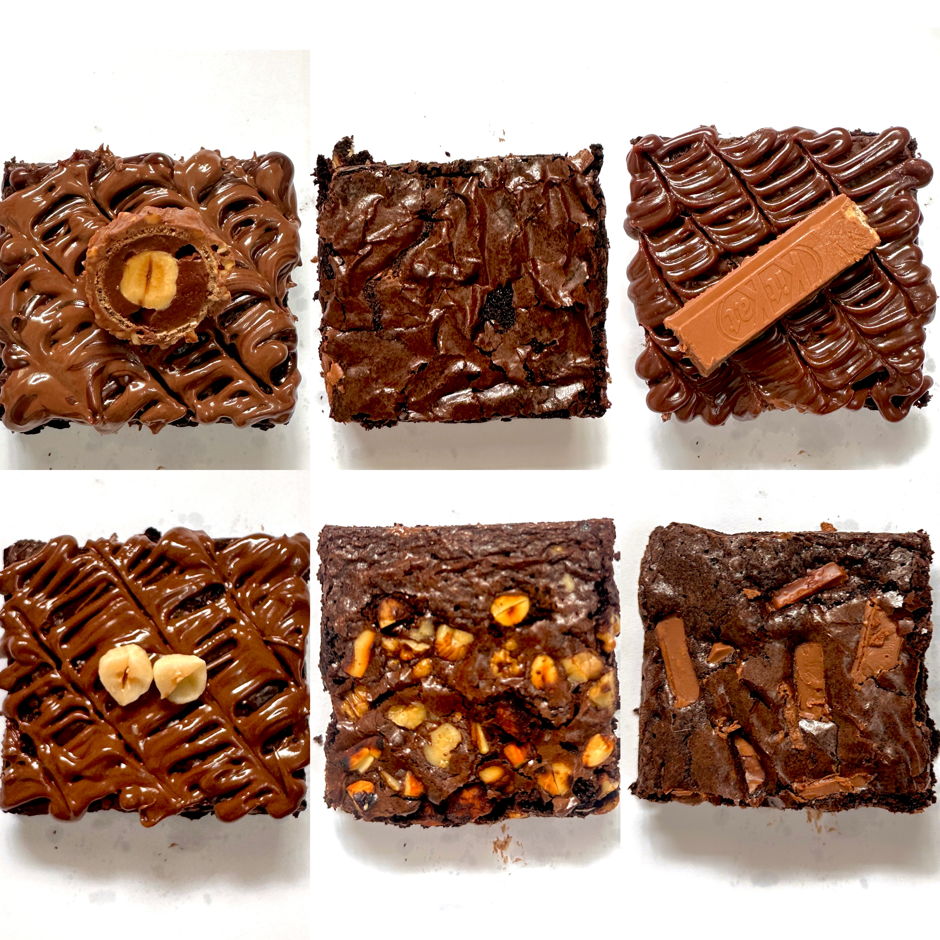 Assorted Box of 6 Brownies